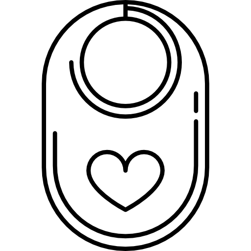 Bib with Heart Others Ultrathin icon