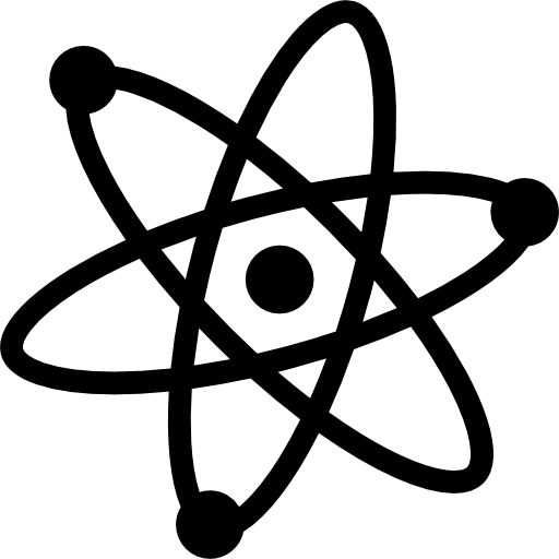 símbolo de átomos  icono