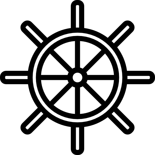 Рулевое колесо корабля  иконка