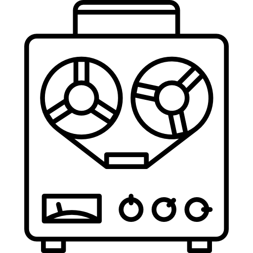 vecchio registratore audio  icona