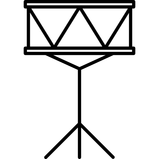 tambor con soporte  icono