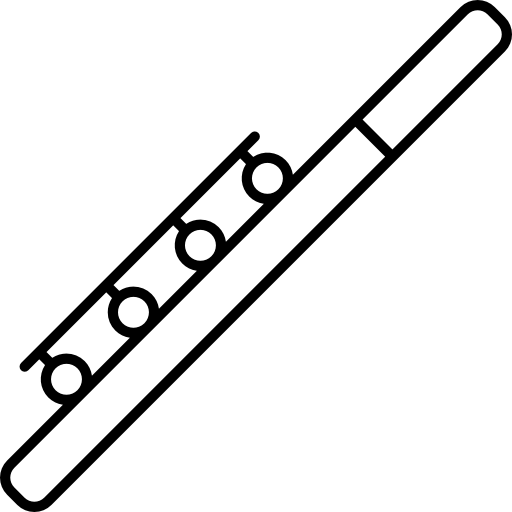 flauta inclinada  Ícone