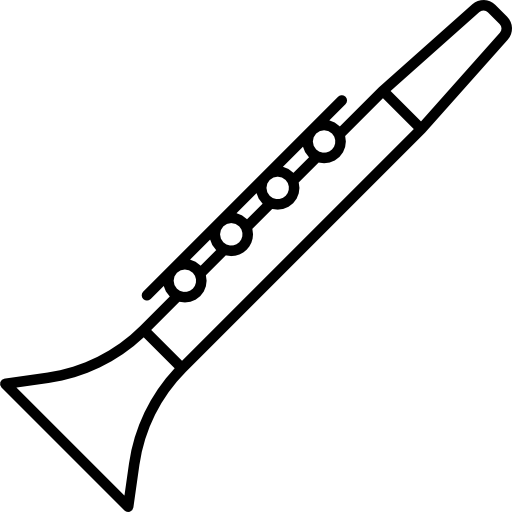 clarinette inclinée  Icône