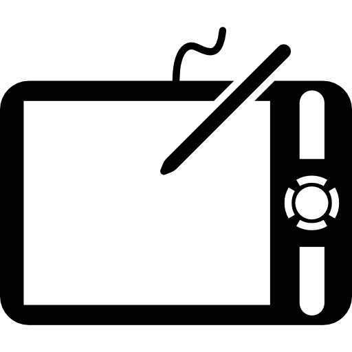 Планшет с устройством рисования  иконка