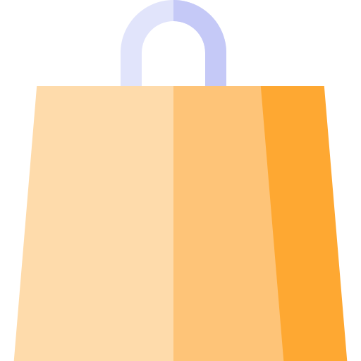 bolsa de la compra Basic Straight Flat icono