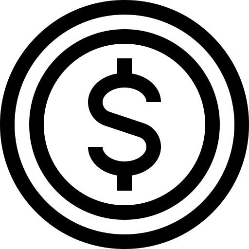 dólar Basic Straight Lineal Ícone