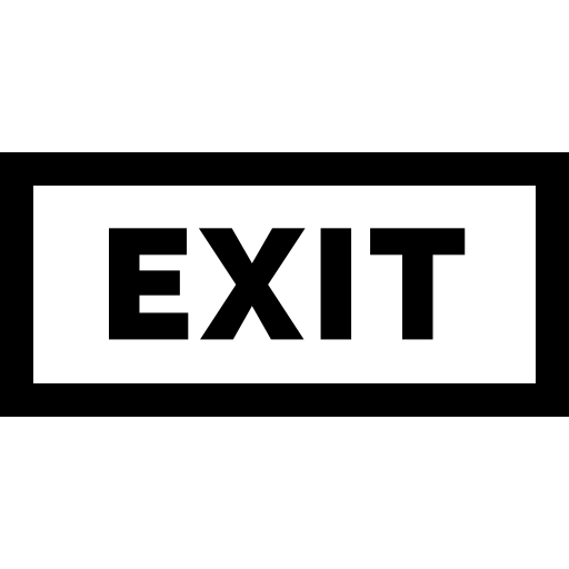 salida Basic Straight Lineal icono