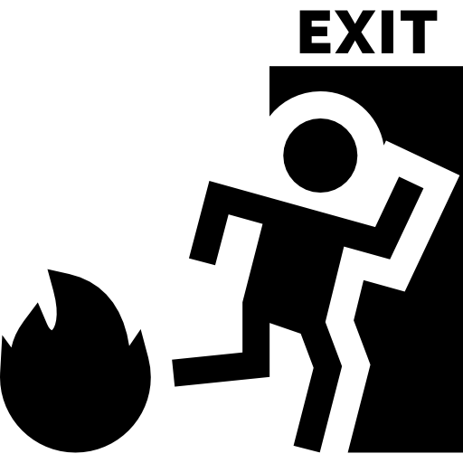 notausgang Basic Straight Filled icon