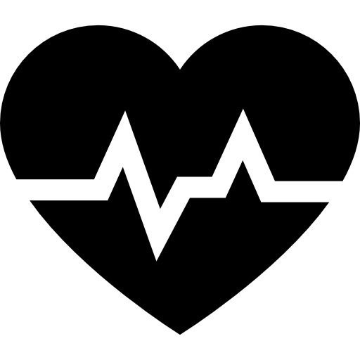 cardiogramma Basic Straight Filled icona