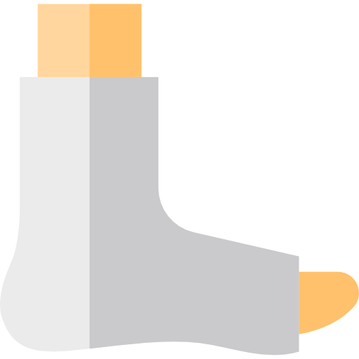 足の骨折 Basic Straight Flat icon