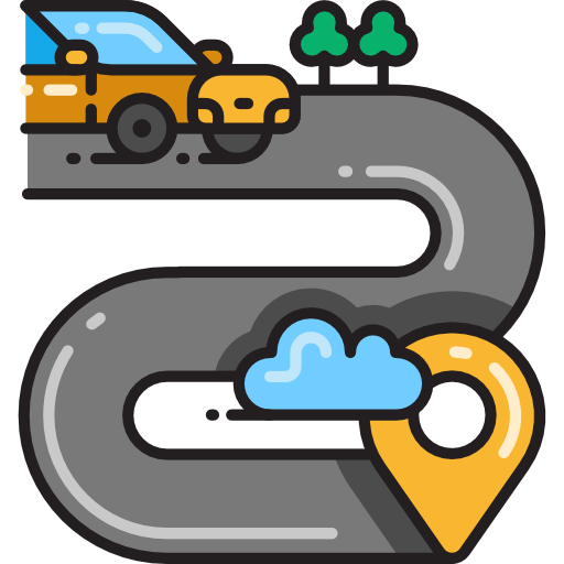 route Flaticons.com Flat icoon