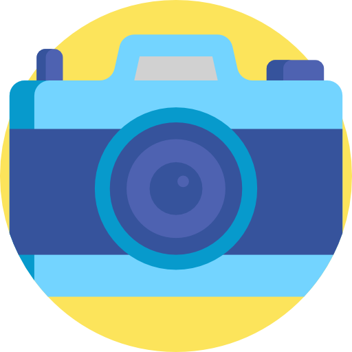 cámara Detailed Flat Circular Flat icono