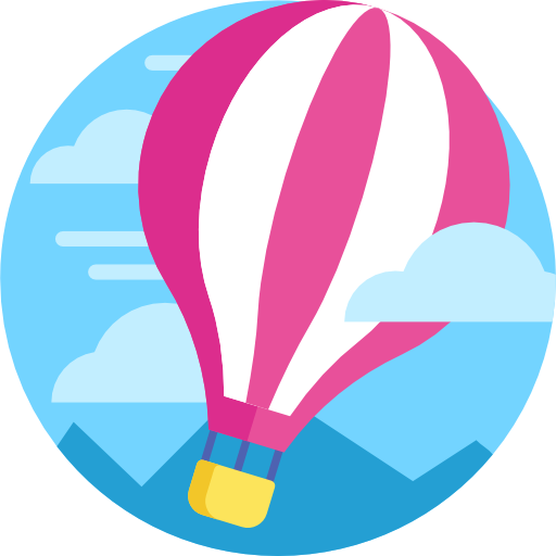 熱気球 Detailed Flat Circular Flat icon