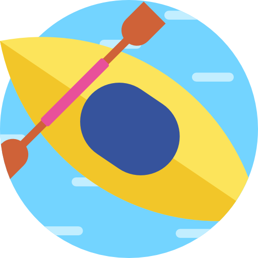 カヌー Detailed Flat Circular Flat icon