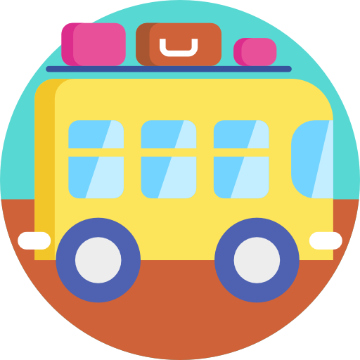 bus Detailed Flat Circular Flat icoon