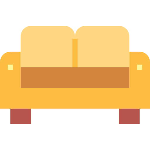 sofa Smalllikeart Flat ikona