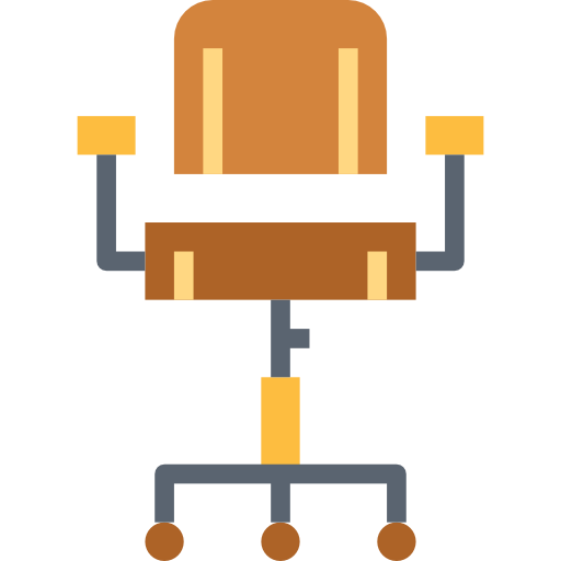chaise de bureau Smalllikeart Flat Icône