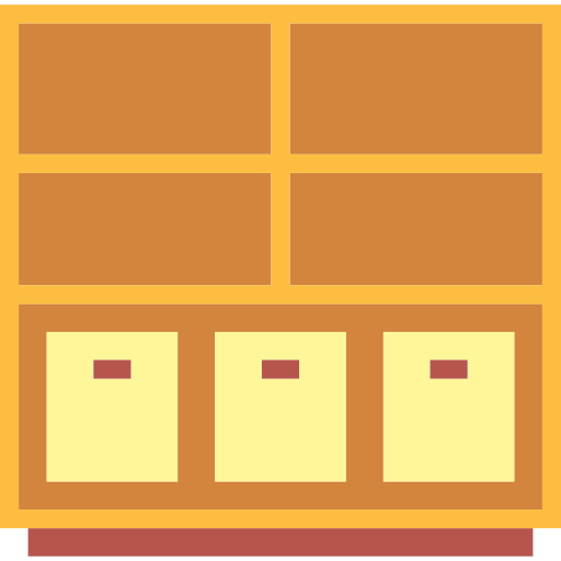Shelf Smalllikeart Flat icon