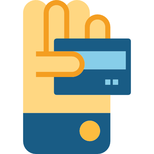 tarjeta de crédito Smalllikeart Flat icono