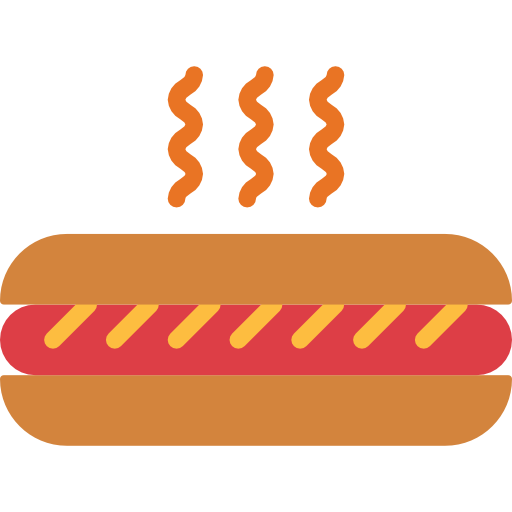 hot dog Smalllikeart Flat ikona
