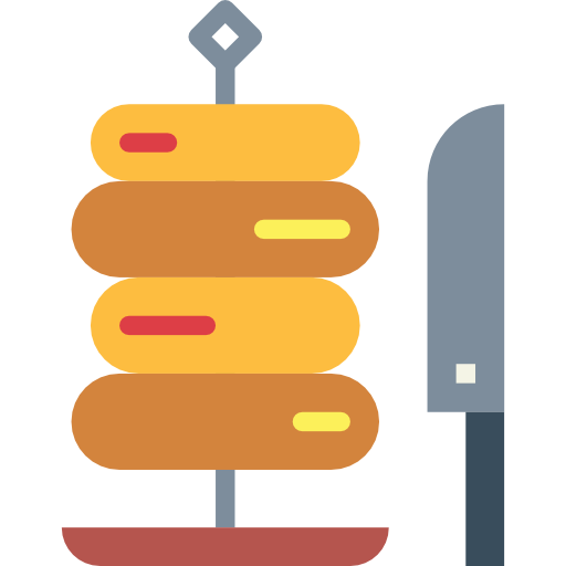kebab Smalllikeart Flat ikona
