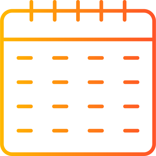 calendrier Generic Gradient Icône