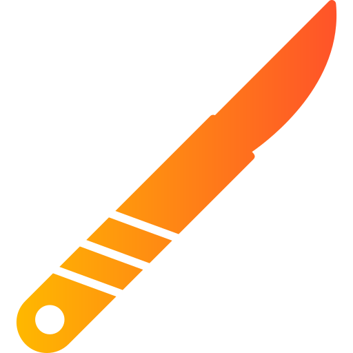 Хирургический нож Generic Flat Gradient иконка