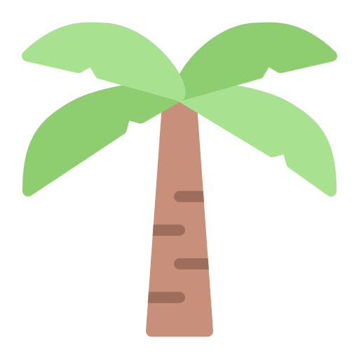 drzewo palmowe Generic Flat ikona
