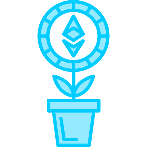 Plant pot Generic Blue icon