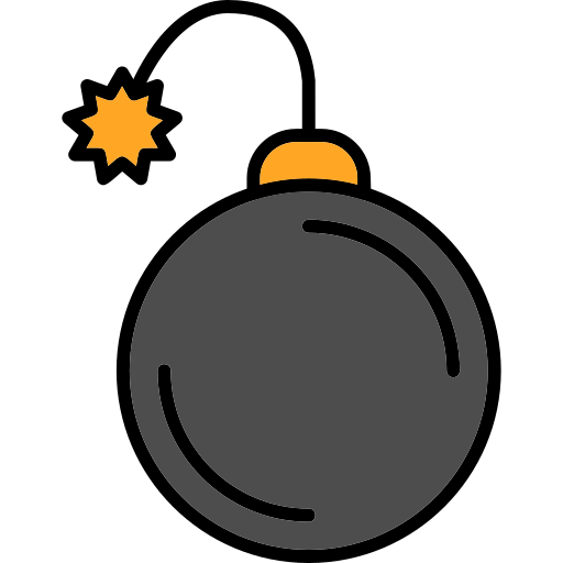 爆弾 Generic Outline Color icon