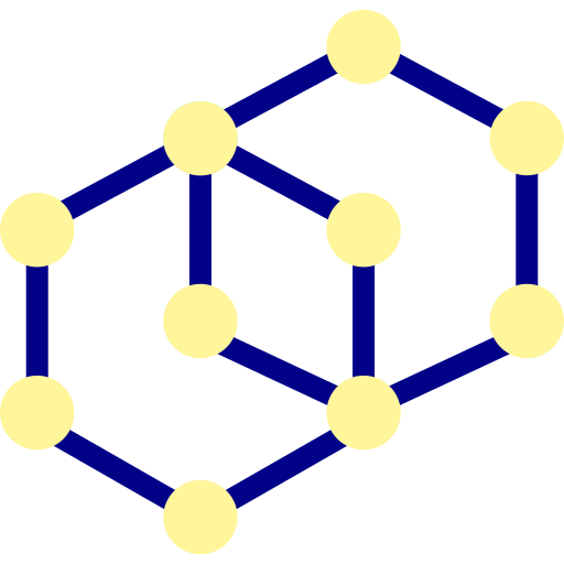 分子 Detailed Mixed Lineal color icon