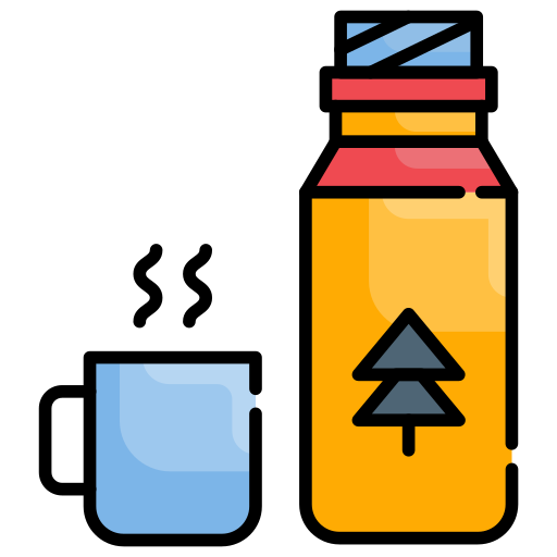 garrafa térmica Generic Outline Color Ícone