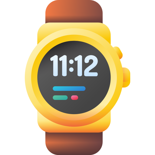 horloge 3D Color icoon