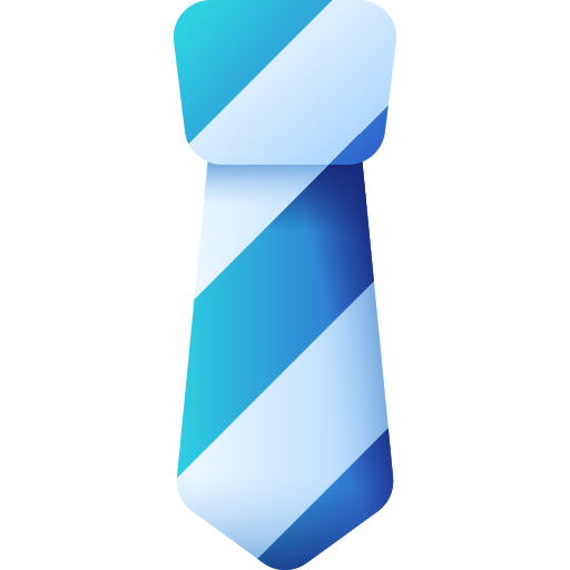 cravate 3D Color Icône