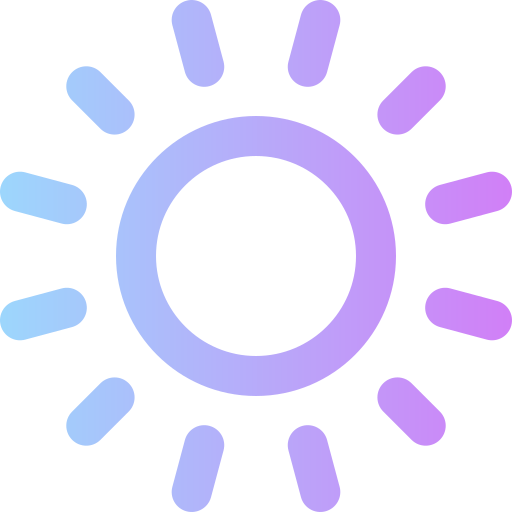 Sun Super Basic Rounded Gradient icon