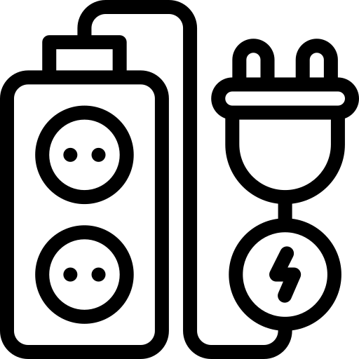 verlengsnoer Detailed Mixed Lineal icoon