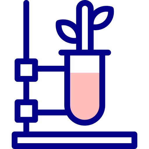 생물학 Detailed Mixed Lineal color icon