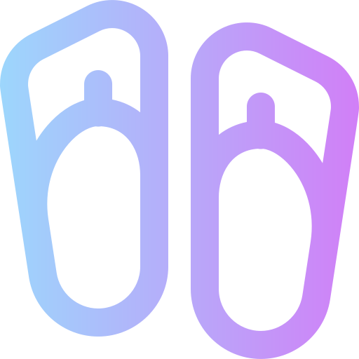 Slippers Super Basic Rounded Gradient icon
