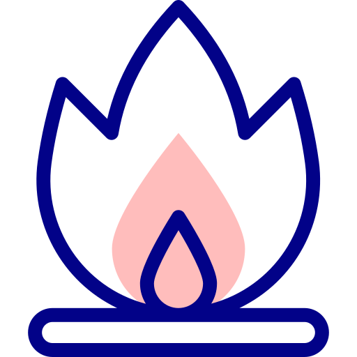 燃焼 Detailed Mixed Lineal color icon