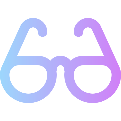 재미있는 안경 Super Basic Rounded Gradient icon