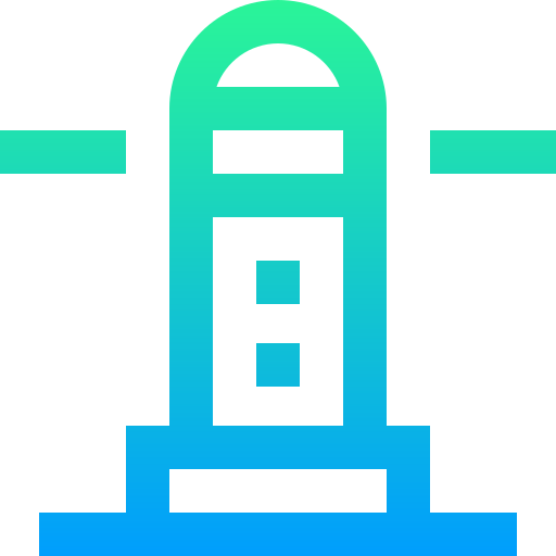 Lighthouse Super Basic Straight Gradient icon