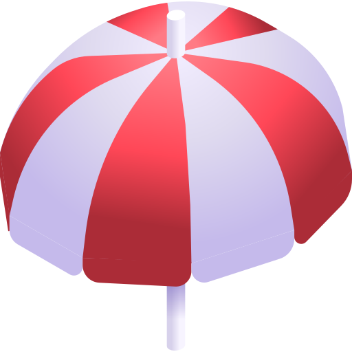 paraplu Gradient Isometric Gradient icoon