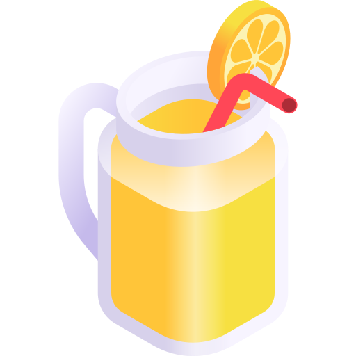limonada Gradient Isometric Gradient icono