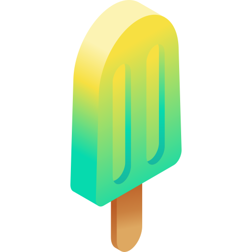 popsicle Gradient Isometric Gradient Icône