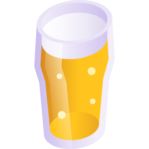 Beer Gradient Isometric Gradient icon