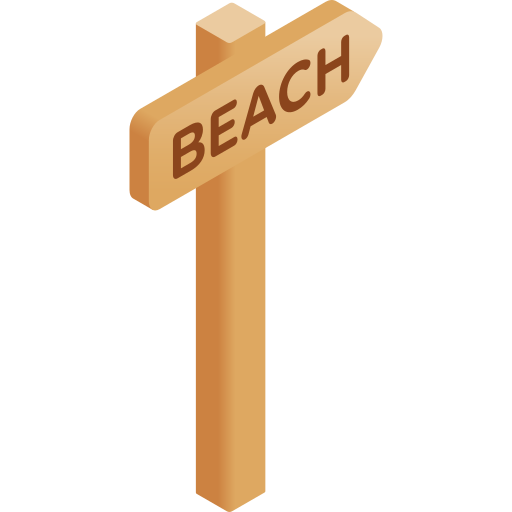 spiaggia Gradient Isometric Gradient icona