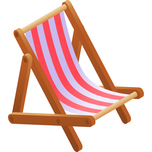 sedia da spiaggia Gradient Isometric Gradient icona