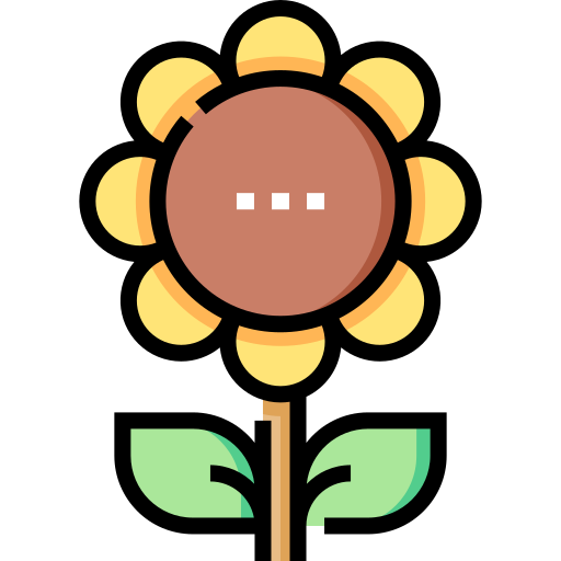 Sunflower Detailed Straight Lineal color icon