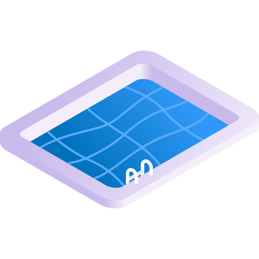 Swimming pool Gradient Isometric Gradient icon