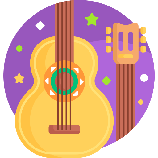 gitarre Detailed Flat Circular Flat icon